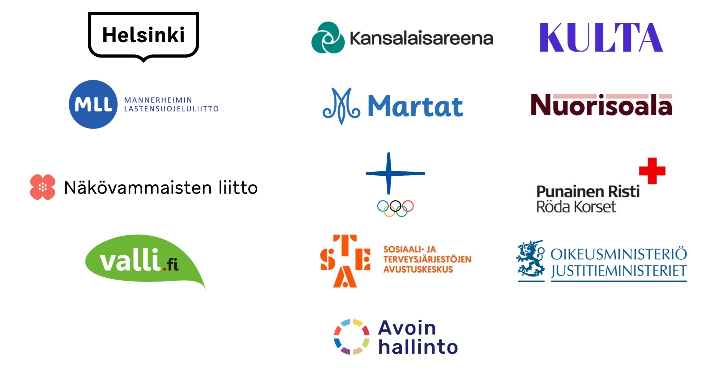 Kansalaisjärjestöakatemian järjestäjien logot